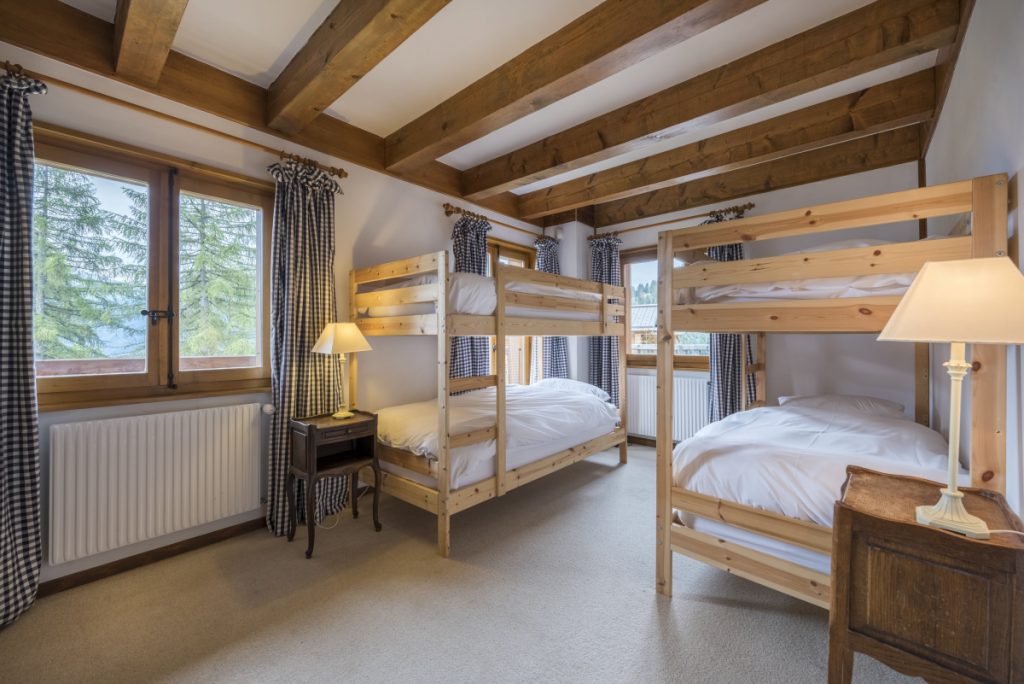 Swiss Residential Camp - Example bedroom with 2 bunk beds