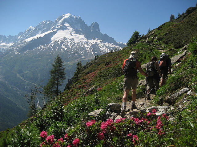Altitude Blog - Chamonix hikers in the summer time