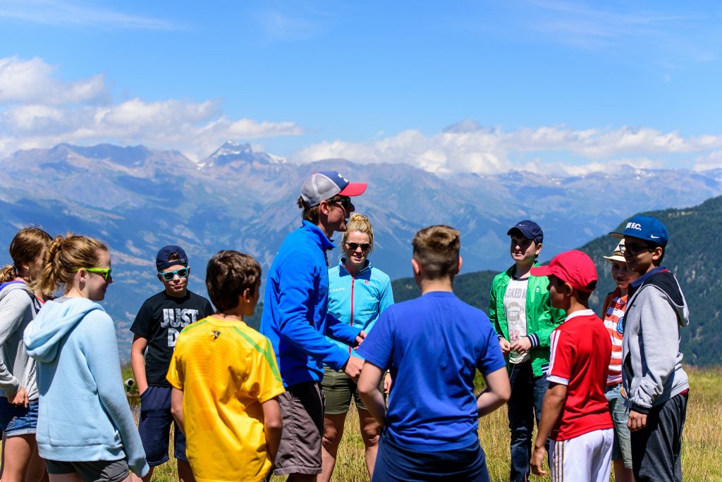 Mountain games in the Swiss Alps