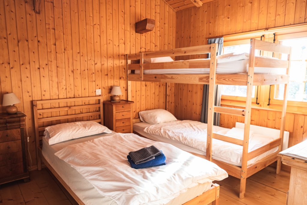 Bedroom of a chalet